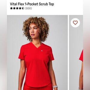 Fabletics size XL scrub top- vital flex